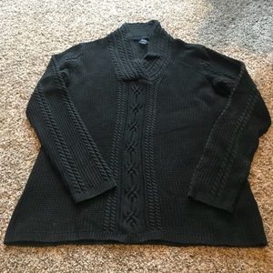 Oversized black sweater